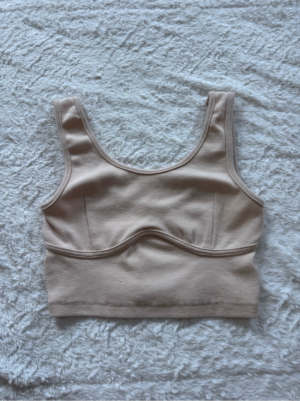 Seamless Nude fitted Tank